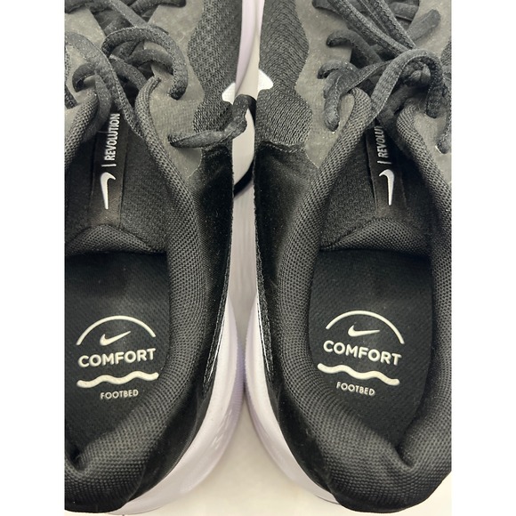 Nike Revolution 6 Men's Running Shoes Sz 11.5 Black White Comfort FB2207-001 - Picture 9 of 9